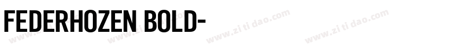 Federhozen Bold字体转换